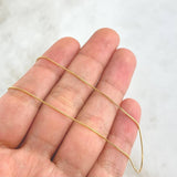 Cadena Veneciana 2.05gr / 50cm / 1mm Graduable Corazón Oro Amarillo +3