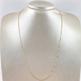 Cadena Veneciana 2.05gr / 50cm / 1mm Graduable Corazón Oro Amarillo +3