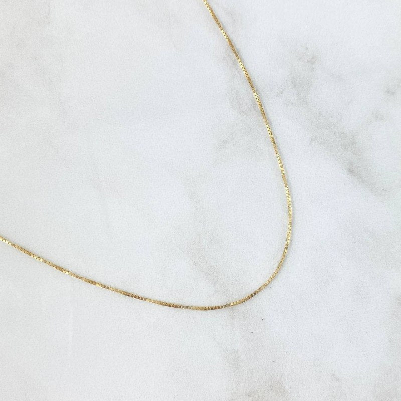 Cadena Veneciana 1.35gr / 45cm / 0.7mm Oro Amarillo +3 ©