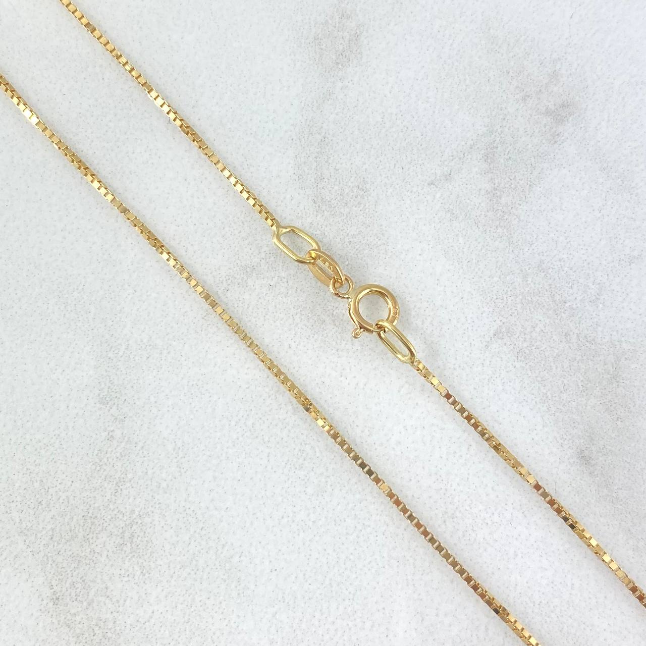 Cadena Veneciana 1.35gr / 45cm / 0.7mm Oro Amarillo +3