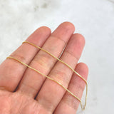 Cadena Veneciana 1.35gr / 45cm / 0.7mm Oro Amarillo +3 ©