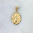 Dije Virgen Guadalupe 1.6gr / 3.1cm /  Medalla Mate  Oro Amarillo 18K