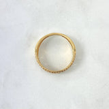 Anillo Tribal 4.25gr / T10 1/4 / Circones Blancos Oro Amarillo ©