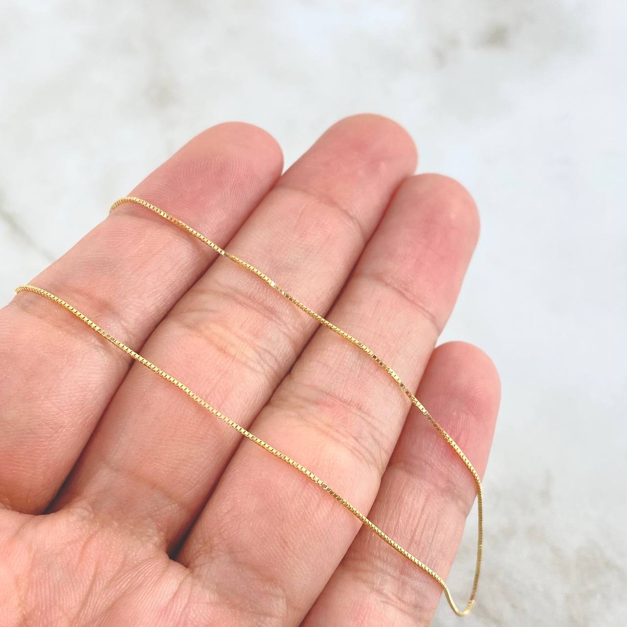Cadena Veneciana 1.2gr / 45cm / 0.6mm Oro Amarillo +3