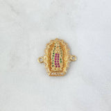 Herraje Virgen Guadalupe 3.2gr / 2cm / Circones Blancos - Verdes - Fucsias Oro Amarillo