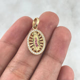 Dije Virgen Guadalupe 2.5gr / 2.5cm / Circones Blancos - Verdes - Fucsias Oro Amarillo