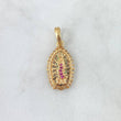 Dije Virgen Guadalupe 2.95gr / 2.4cm / Circones Blancos - Azules - Fucsias Oro Amarillo