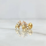 Topos Trio Delfines 0.9gr / 8mm Lisos Tres Oros