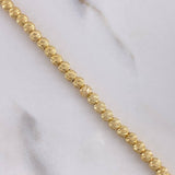 Pulso Militar 4.8gr / 19cm / 4mm Diamantado Oro Amarillo $