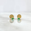 Topos Petalo 0.45gr / 4mm Circon Verde Oro Amarillo