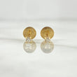 Topos Cuatro Garras 0.5gr / 2.4mm Circon Blanco Oro Amarillo