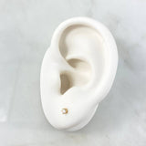 Topos Seis Garrass 0.55gr / 3.2mm Circon Blanco Oro Amarillo