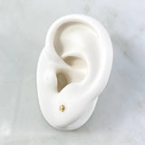 Topos Estrella 0,4gr / 4mm Diamantadas Oro Amarillo 18K