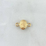 Herraje Virgen Del Carmen 0.35gr / 1.3cm / Troquelado Mate Oro Amarillo