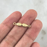 Herraje Ojos De Santa Lucia 0.4gr / 2cm / Troquelado Mate Oro Amarillo