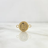 Herraje Letra M 0.45gr / 1.5cm / Oro Amarillo 18K ©