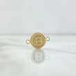 Herraje Letra B Mate 0.65gr / 1cm-1.7cm / Circulo Bordeado Oro Amarillo 18K ©