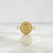 Herraje Letra S 0.5gr / 1.6cm / Circular Bordeado Oro Amarillo