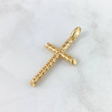 Dije Cruz Flechas 4.5gr / 4.8cm / Robusta Oro Amarillo