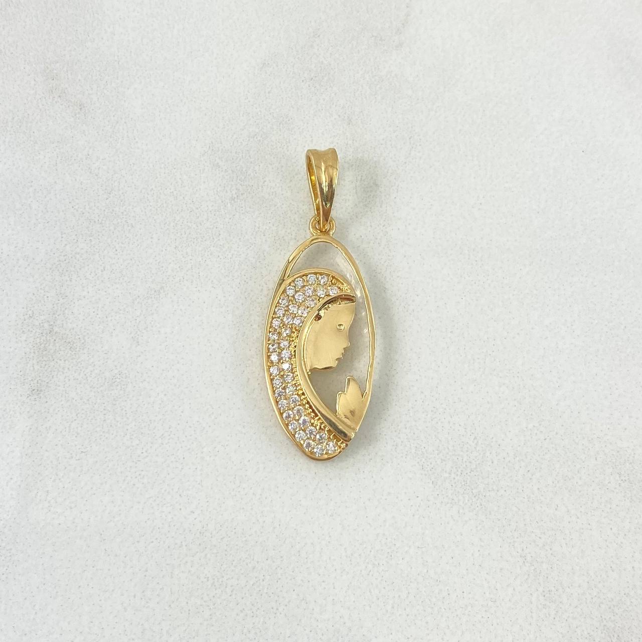 Dije Virgen Maria Silueta 2.4g / 3cm Oro Amarillo 18K