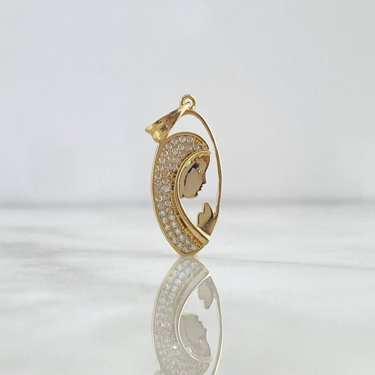 Dije Virgen Maria Silueta 2.4g / 3cm Oro Amarillo 18K