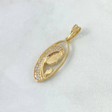 Dije Virgen Maria Silueta 2.4g / 3cm Oro Amarillo 18K