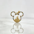 Dije Raton Castillo 3.4gr / 2.4cm / Circones de Colores Oro Amarillo