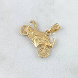 Dije Moto Deportiva 3.3gr / 1.8cm / Lisa Oro Amarillo