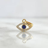 Dije Ojo Turco 0.55gr / 1.2cm / Circones Blancos - Azul Oro Amarillo