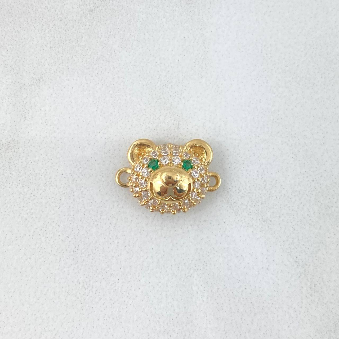 Herraje Rostro Oso 1.75gr / 1.5cm / Circones Blancos - Verdes Oro Amarillo