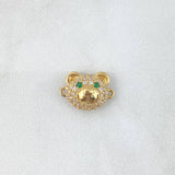 Herraje Rostro Oso 1.75gr / 1.5cm / Circones Blancos - Verdes Oro Amarillo