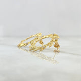 Topos Corona de Laurel 5.25gr / 2.3cm / Circones Blancos Oro Amarillo