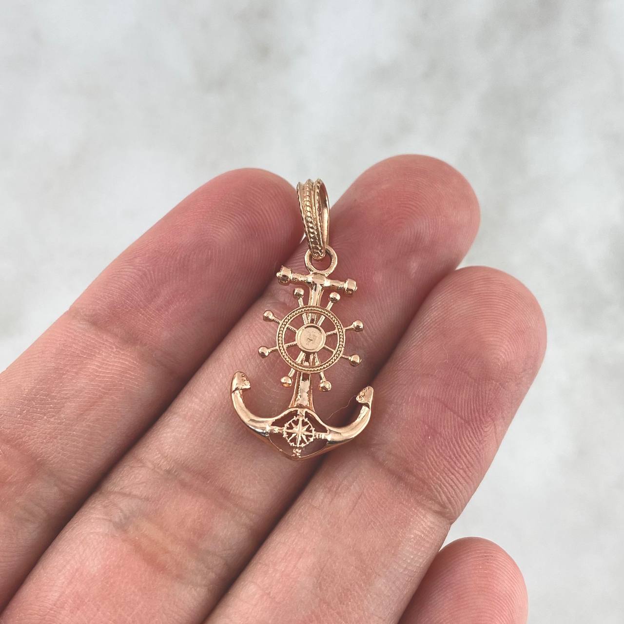 Dije Ancla Timon 2.05gr / 2.8cm / Oro Rosa