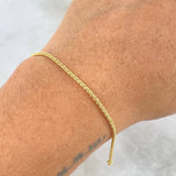 Pulso Franco 2.6gr / 21cm / 1.8mm Oro Amarillo +4 18K