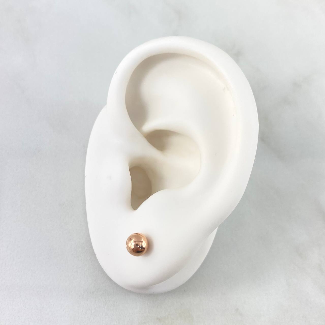 Topos Bola 0.5gr / 5mm Lisa Oro Rosa