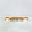 Pulso Aro Tornillo 16.15gr / 17cm / 3.8mm Liso Oro Amarillo