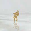 Dije Oso Manito Arriba 0.5gr / 1.8cm / Troquelado Oro Amarillo