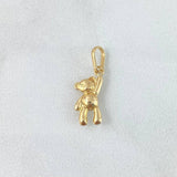 Dije Oso Manito Arriba 0.5gr / 1.8cm / Troquelado Oro Amarillo