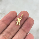 Dije Oso Manito Arriba 0.5gr / 1.8cm / Troquelado Oro Amarillo
