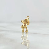 Dije Oso Manito Arriba 0.5gr / 1.8cm / Troquelado Oro Amarillo