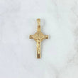 Dije Cruz Cristo 1.85gr / 3cm / San Benito Oro Amarillo