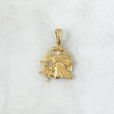 Dije Tortuga Ancla Timon 1.5gr / 1.8cm / Texturizado Oro Amarillo 18K (Oferta) ©