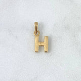 Dije Letra H Lisa 0.65gr / 1.4cm / Oro Amarillo