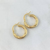 Candongas Lizy 1.75gr / 1.8cm / Punteadas Oro Amarillo *