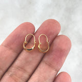 Candongas Ash 0.55gr / 1.3cm / Lisas Oro Amarillo *
