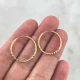 Candongas Aro Rayado 0.95gr / 1.8cm / Oro 18K *