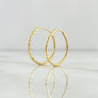Candongas Aro Rayado 0.95gr / 1.8cm / Oro 18K *