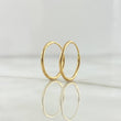 Candongas Aro 0.65gr / 1.5cm / Lisa Oro Amarillo 18K