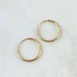 Candongas Aro 0.6gr / 1.4cm / Liso Oro Amarillo 18K ©
