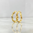 Candongas Deis 2gr / 2.2cm / Rayadas Entorchadas Oro Amarillo *